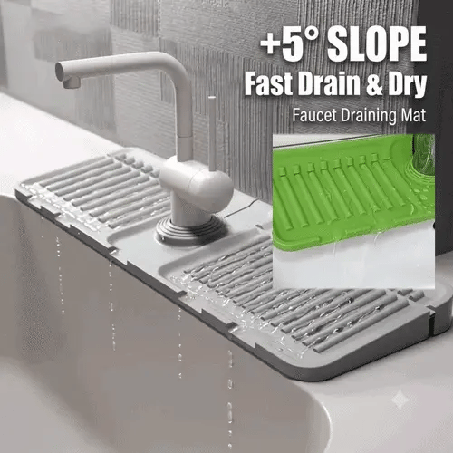 🔥 Hot Sale 50% OFF 🔥Minimalist Auto-Draining Silicone Sink Mat