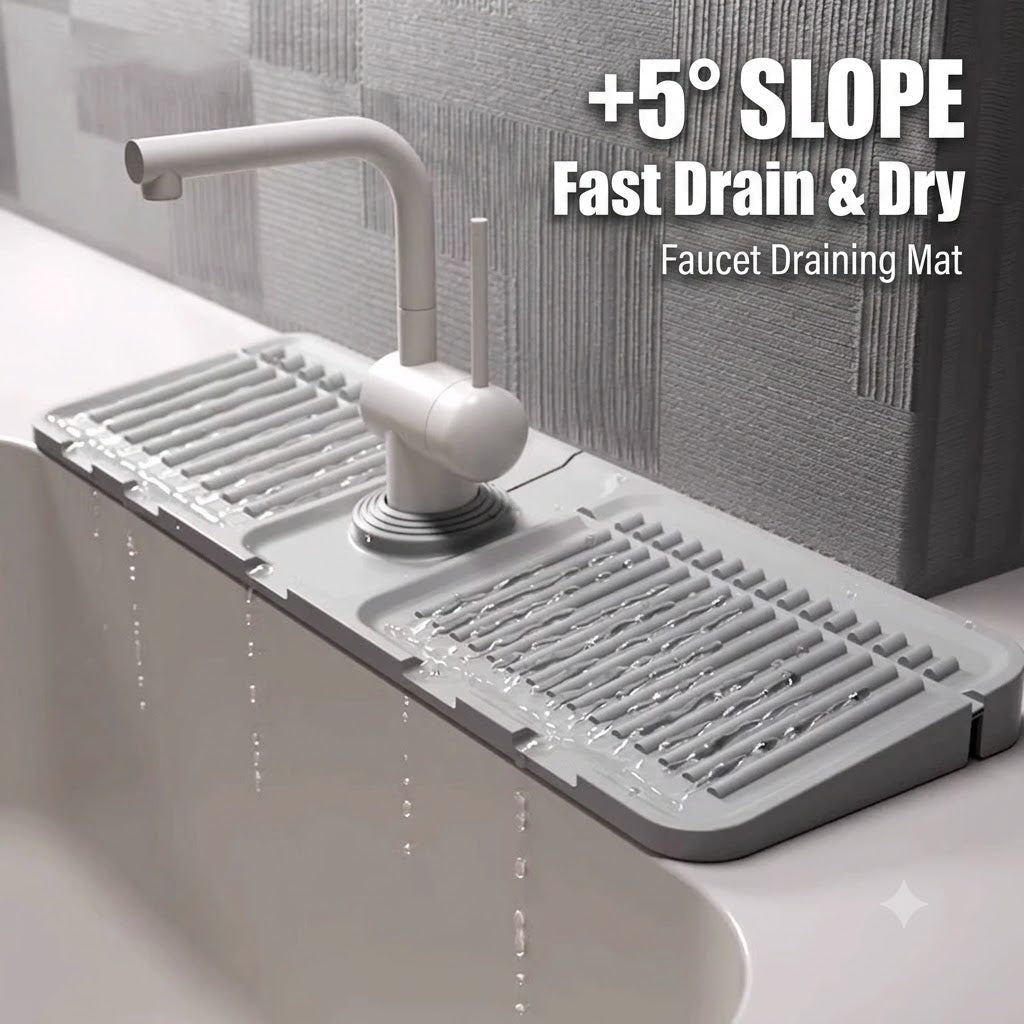 🔥 Hot Sale 50% OFF 🔥Minimalist Auto-Draining Silicone Sink Mat