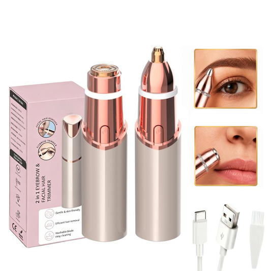 2-in-1 Women's Facial & Eyebrow Hair Trimmer