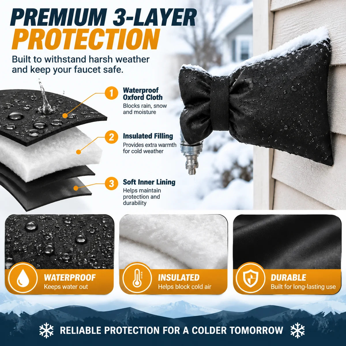 ❄️ Outdoor Faucet Cover  Small Cost. Protection That Matters.