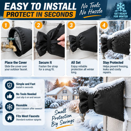 ❄️ Outdoor Faucet Cover  Small Cost. Protection That Matters.