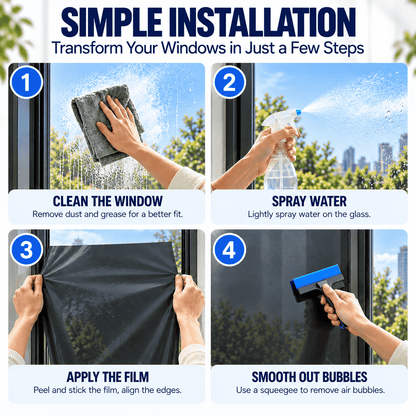 Window Privacy Film – One-Way Privacy, UV & Heat Protection