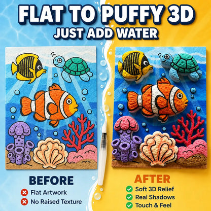 IEY® 3D Puffy Texture Paper🐳