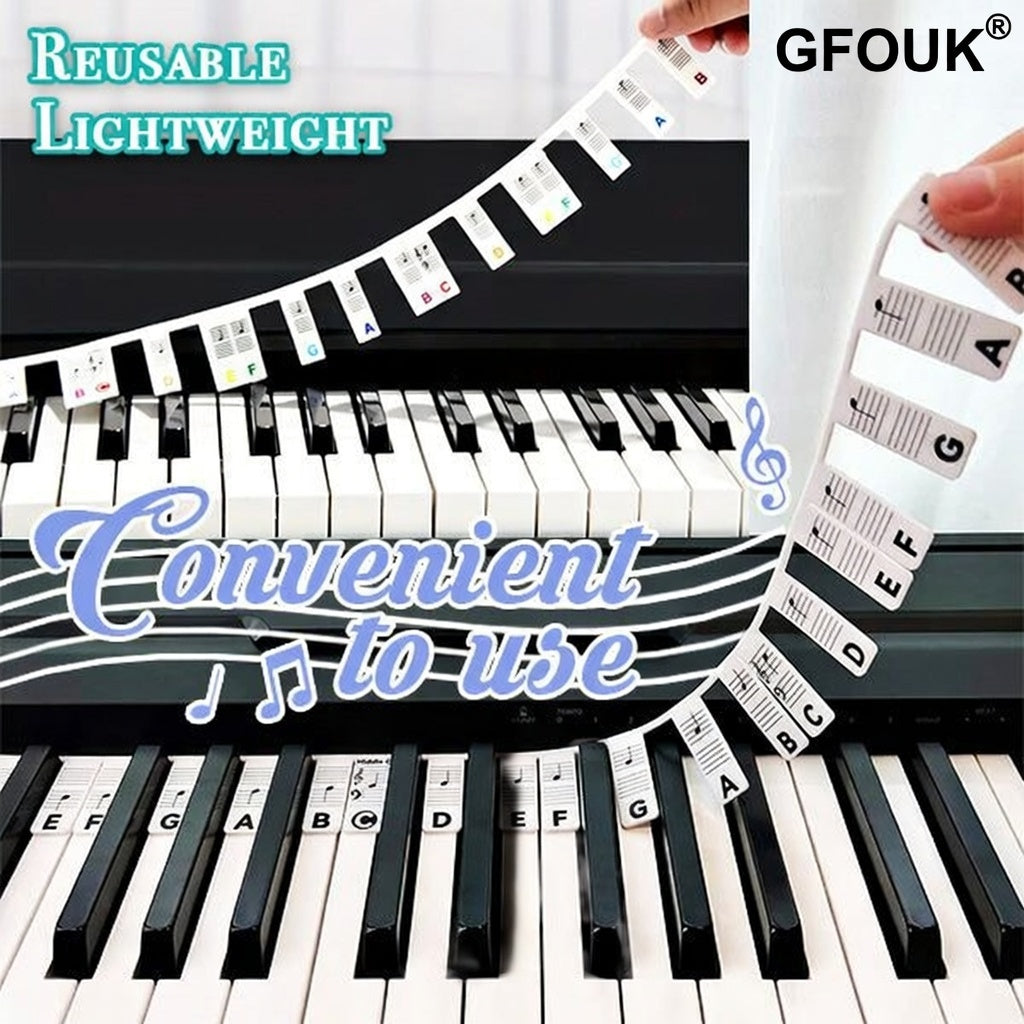 Helloadorn® Detachable Piano Note Guide