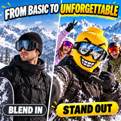 Real-Life Brick Figure Ski Mask – Become a Living Toy Character!