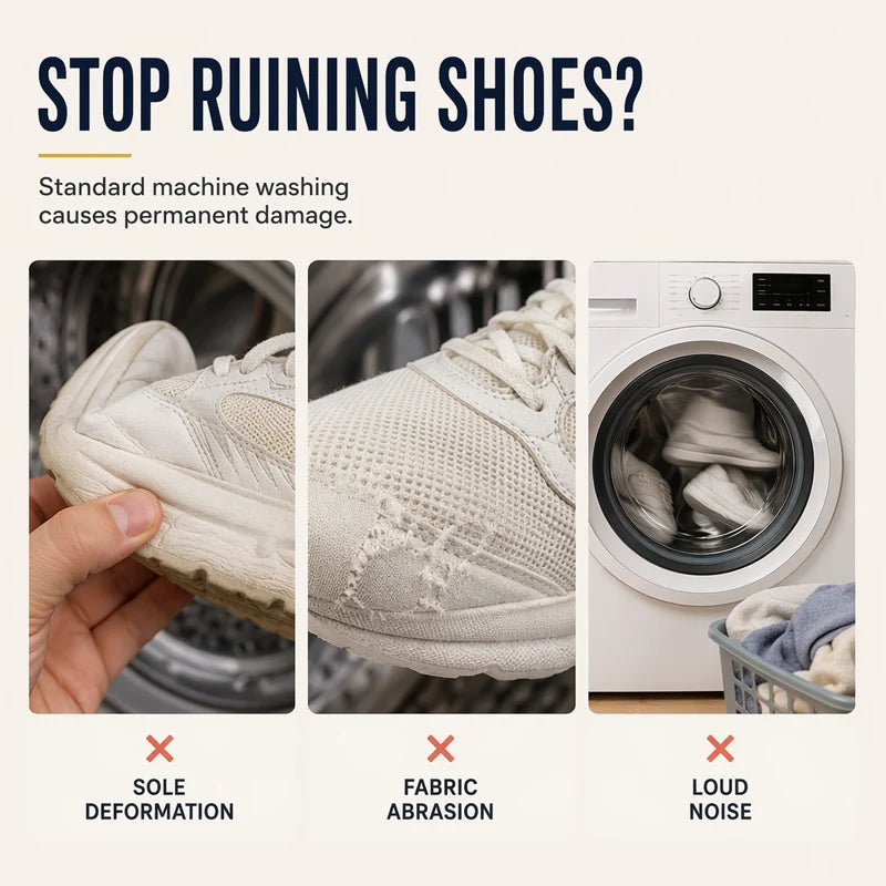 Reusable Mesh Shoe Washing Bag – Washing Machine Sneaker Protector