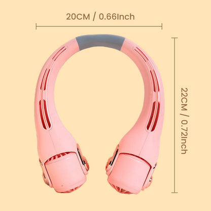 🥳2026 HOT SALE🥳💞50K+ SOLD!🍃💨 50% OFF! Neck Air Conditioner Fan – Ultra‑quiet, 360° rotating, 3 speeds. Hands‑free cooling, long battery. Summer essential! 😎🌬️