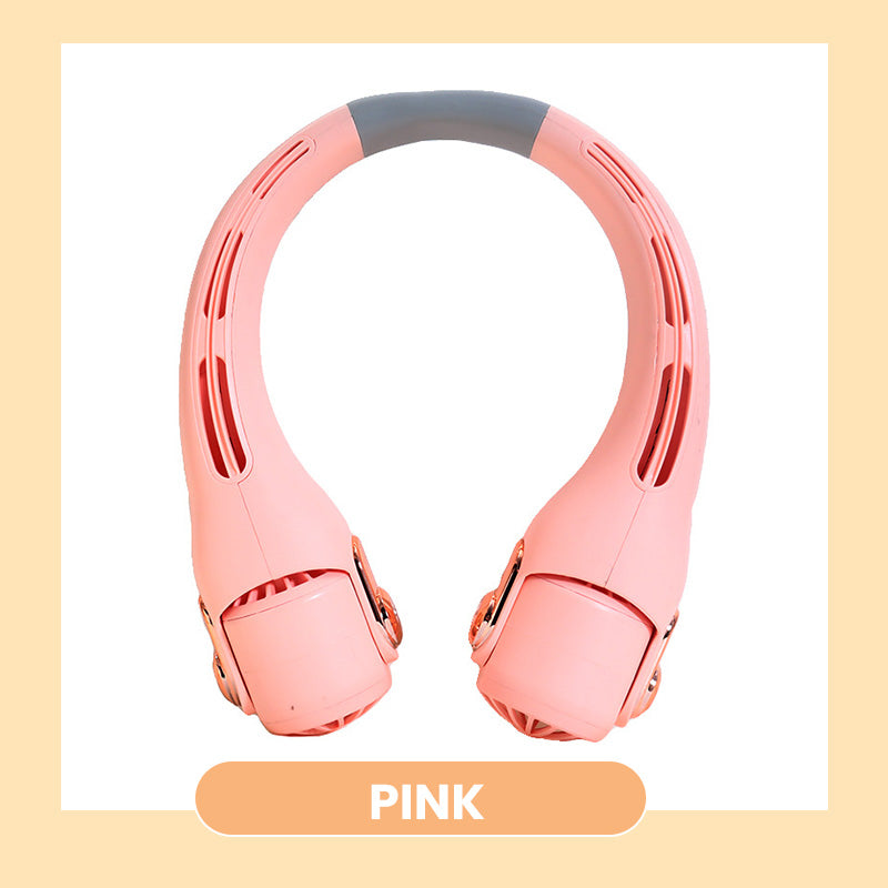 🥳2026 HOT SALE🥳💞50K+ SOLD!🍃💨 50% OFF! Neck Air Conditioner Fan – Ultra‑quiet, 360° rotating, 3 speeds. Hands‑free cooling, long battery. Summer essential! 😎🌬️