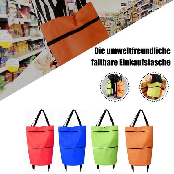 🛢️ 2026 Sale — Over 31,000 Sold! 2-in-1 Foldable Shopping Cart