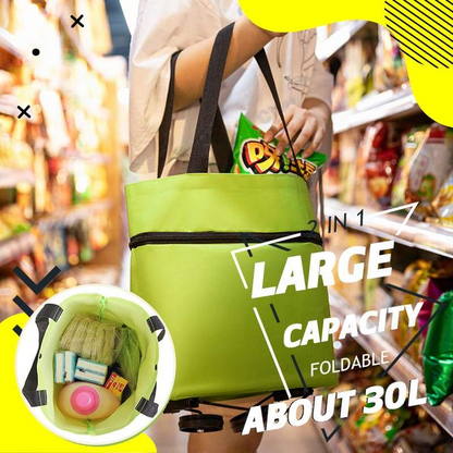 🛢️ 2026 Sale — Over 31,000 Sold! 2-in-1 Foldable Shopping Cart