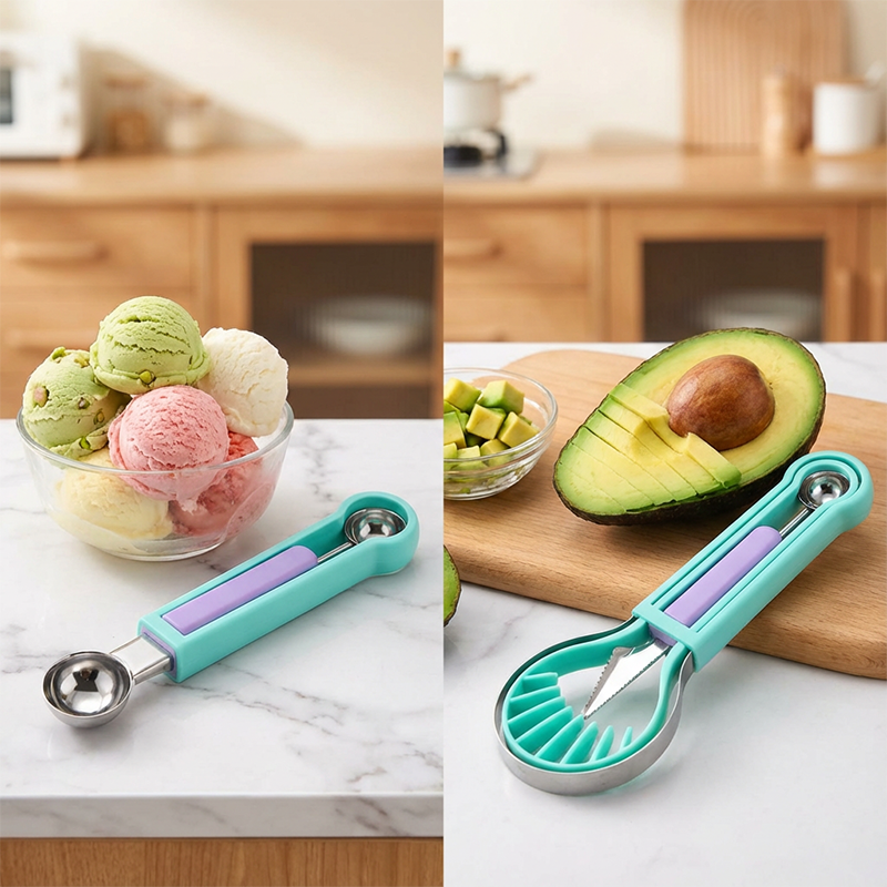 Multi-Functional Fruit Melon Baller Scoop Set