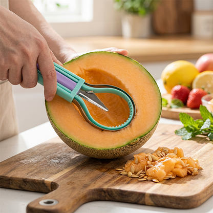 Multi-Functional Fruit Melon Baller Scoop Set
