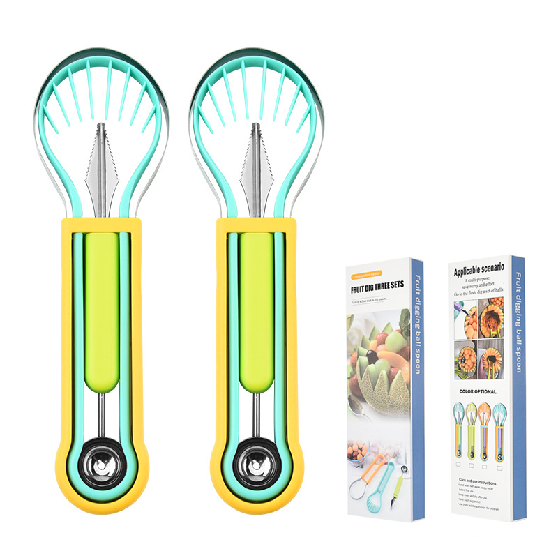 Multi-Functional Fruit Melon Baller Scoop Set