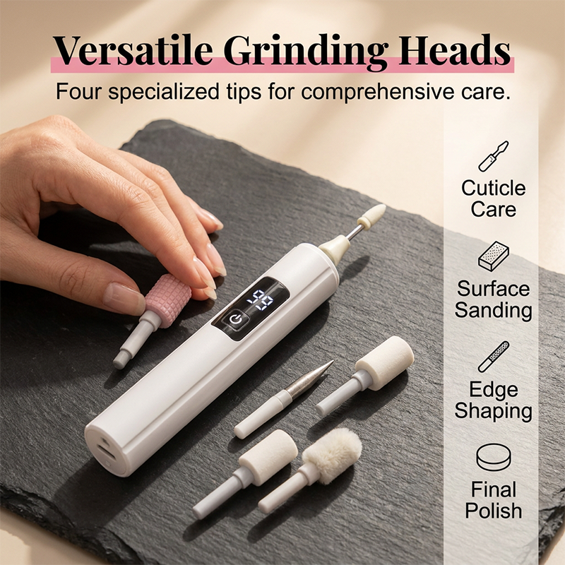 🥳2026 HOT SALE🥳💞50K+ SOLD!💅✨ 50% OFF! Professional Electric Nail Polisher – Smooths thick nails, 99-speed display. Multiple heads for shaping & buffing. Salon at home! 🌟💎