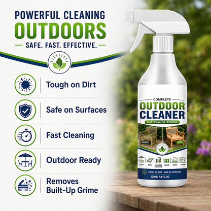 Outdoor Cleaning Spray for Patios, Decks, Fences, Brick, Stone, Steps & Walkways – Tough on Dirt, Grime, Moss & Green Buildup
